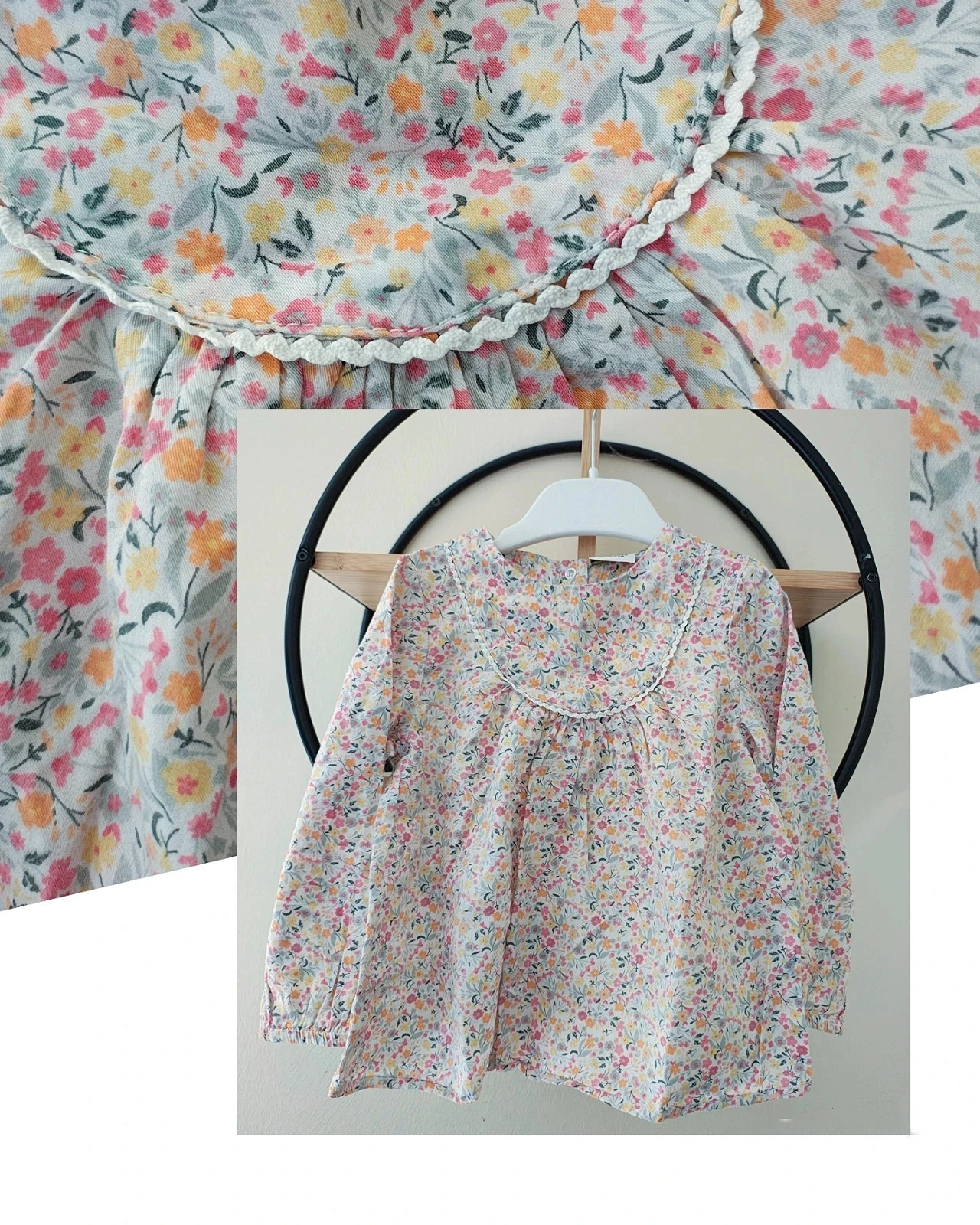 23 24 mois 2 ans Teeshirt blouse tape à l oeil 86 cm